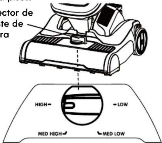 KENMORE DU1099 - SELECCIÓN DE LA ALTURA DEL PELO Y AJUSTES - 1