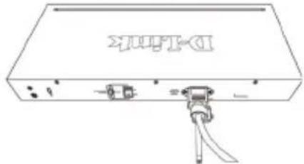 D-LINK DGS-1100-10MP - Installing Power Cord Retainer - 5