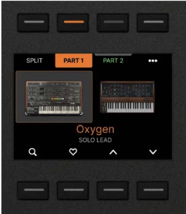 Arturia KeyLab mk3 - L'écran et ses contrôles - 1