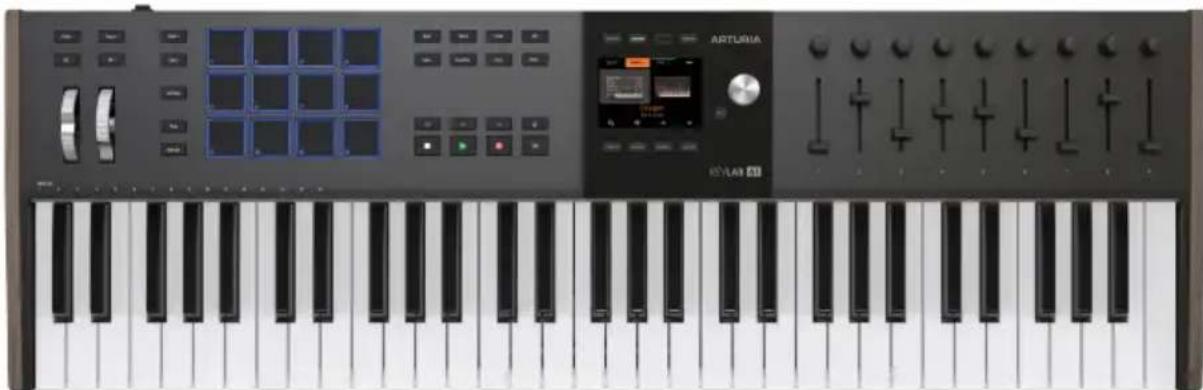 Arturia KeyLab mk3 - Organisation du panneau avant - 2