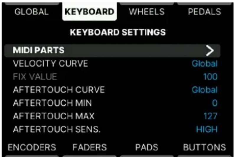 Arturia KeyLab mk3 - Keyboard Settings - 1