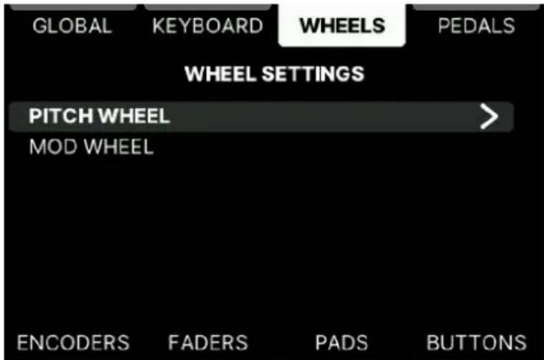 Arturia KeyLab mk3 - Wheels Settings dans le programme User - 1