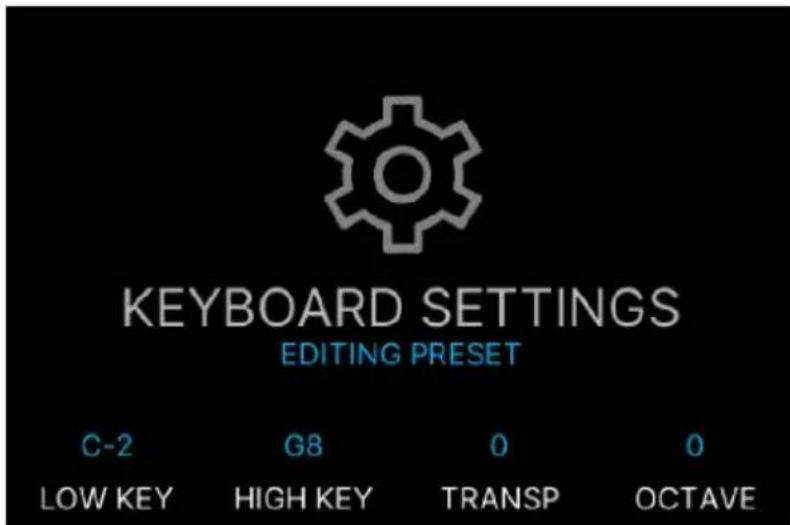 Arturia KeyLab mk3 - Éditer les paramètres du clavier - 1