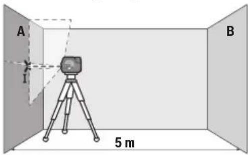 BOSCH GCL 12V-50-22 CG Professional - Kontrollera höjdprecisionen hos den vägräta linjen - 1