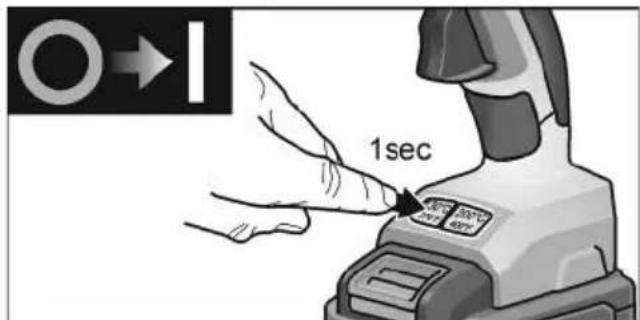 Flex GG 200 18 - Accendere e spegnere - 1