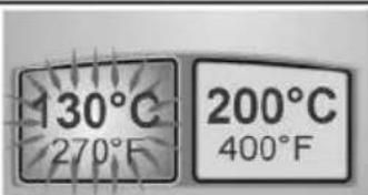 130°C 270°F 200°C 400°F