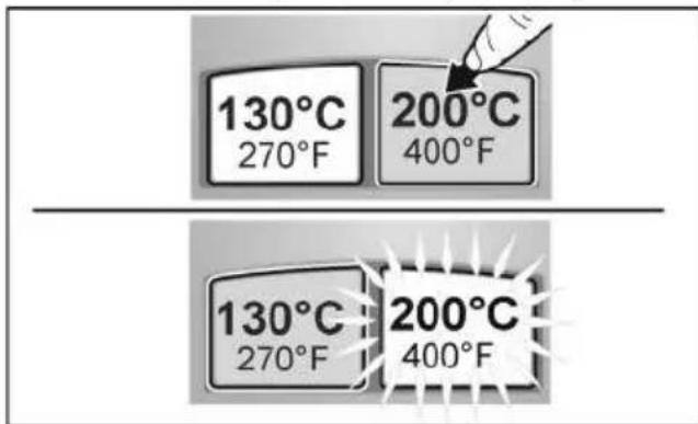 130°C 270°F 200°C 400°F 130°C 270°F 200°C 400°F