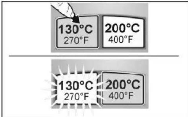 Flex GG 200 18 - Tlačítko teploty (130 °C) - 1