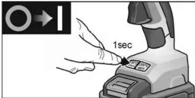 Flex GG 200 18 - Switching on and off - 1