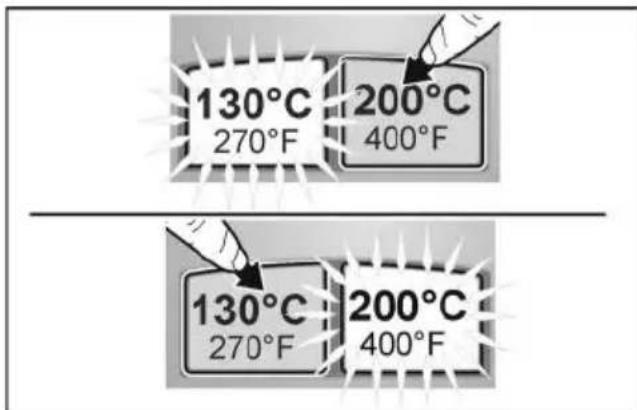 Flex GG 200 18 - Umschalten der Temperatur - 1