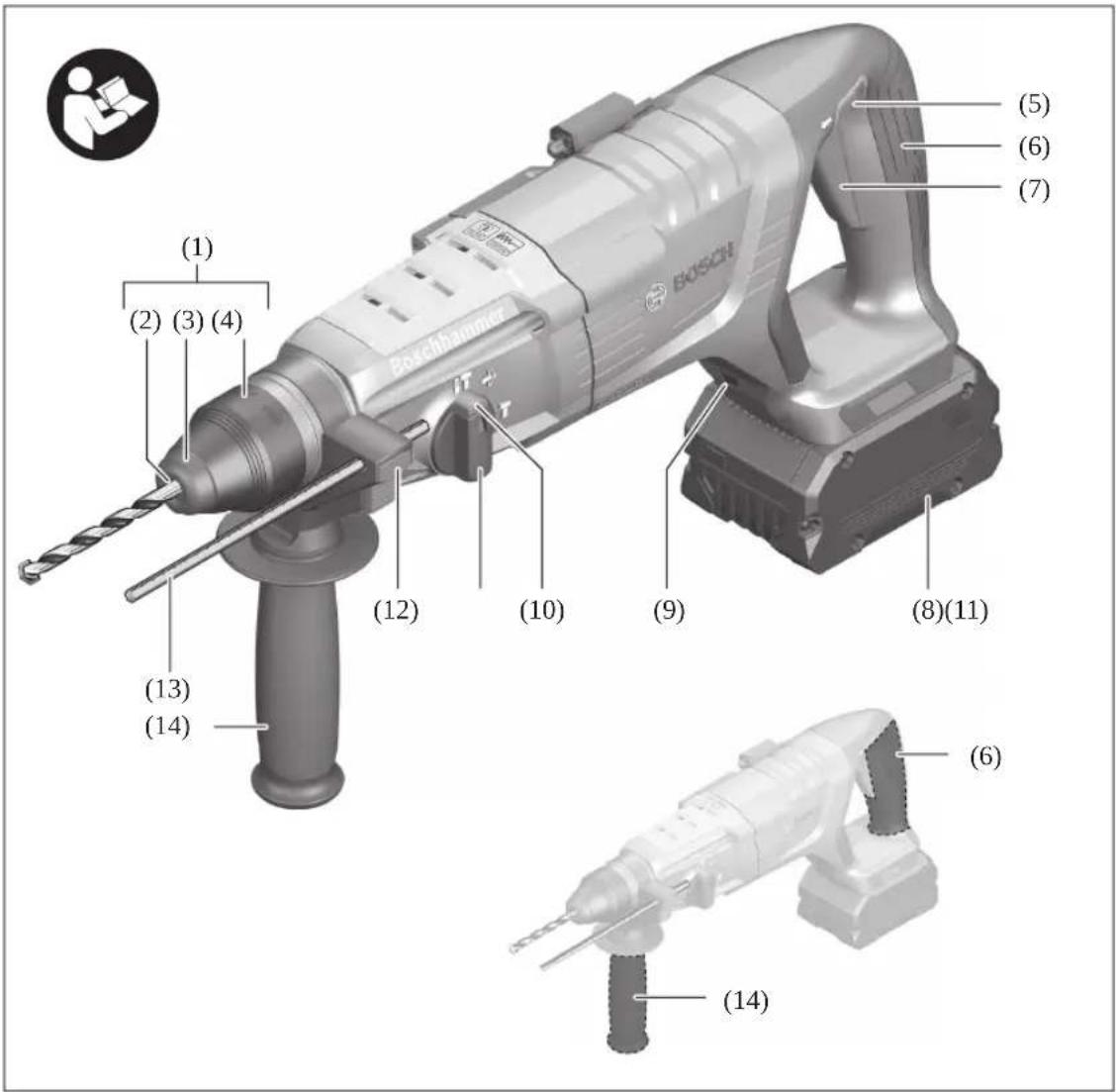 BOSCH GBH 18V-28 D Professional - 1