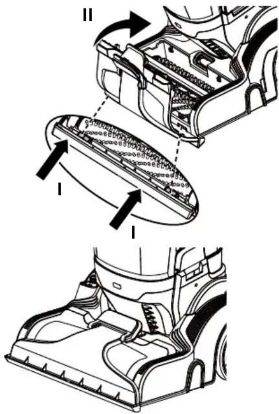KENMORE KW4010 - CLEANING THE BRUSHROLLS AND NOZZLE COVER - 3