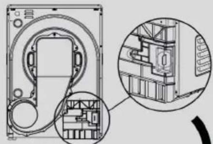 HAIER HD90-A3959E-S - Acoplamiento de la manguera de desagüe - 2
