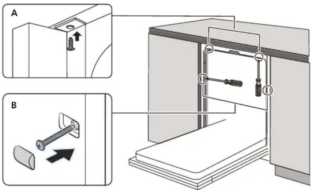 TEKA DFI 46960 - Se référer aux étapes d'installation spécifiques dans les schémas. - 1
