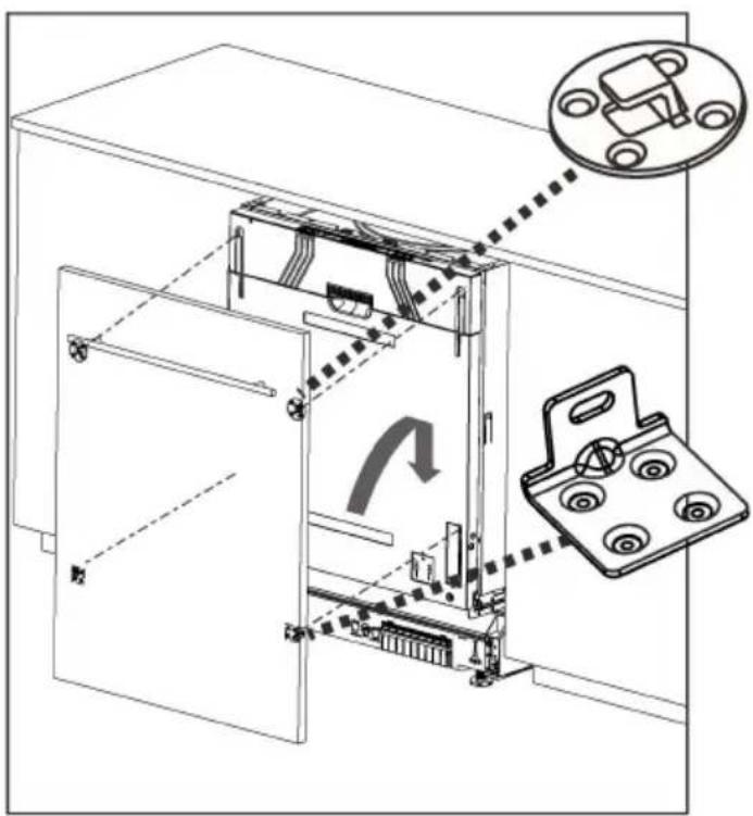 TEKA DFI 46960 - Étape 2. Dimension et installation de la porte d'habillage - 3