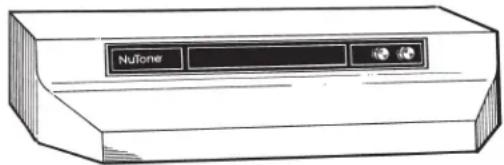 NuTone NU330BL - HOTTE DE CUISINIÈRE DE SÉRIE NU3 À 4 CONFIGURATIONS - 1