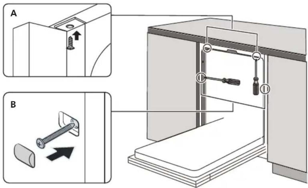TEKA DFI 44800 - Se référer aux étapes d'installation spécifiques dans les schémas. - 1