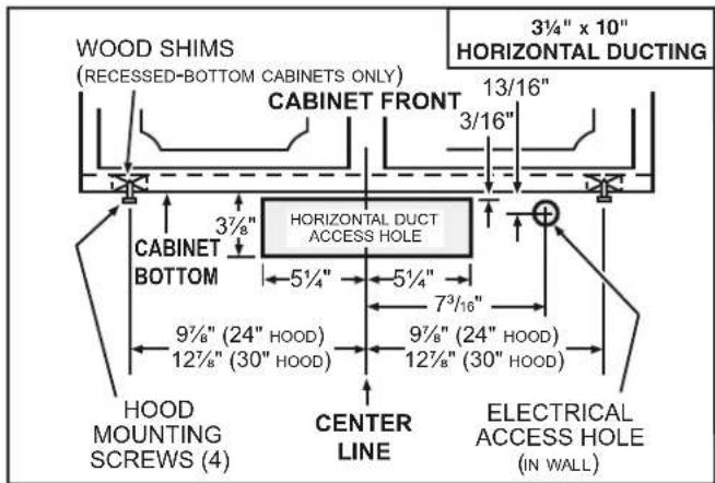 NuTone NCDA130WW - Standard Installation (without EZ1 brackets) - 2