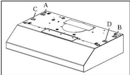 NuTone NCDA130WW - Installation de la hotte (avec supports EZ1) - 1