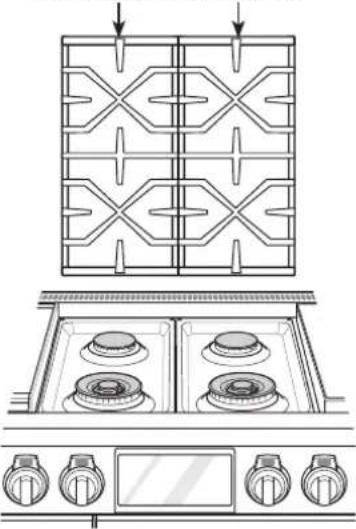 SIGNATURE SKSDR480SIS - Grilles des brûleurs - 1