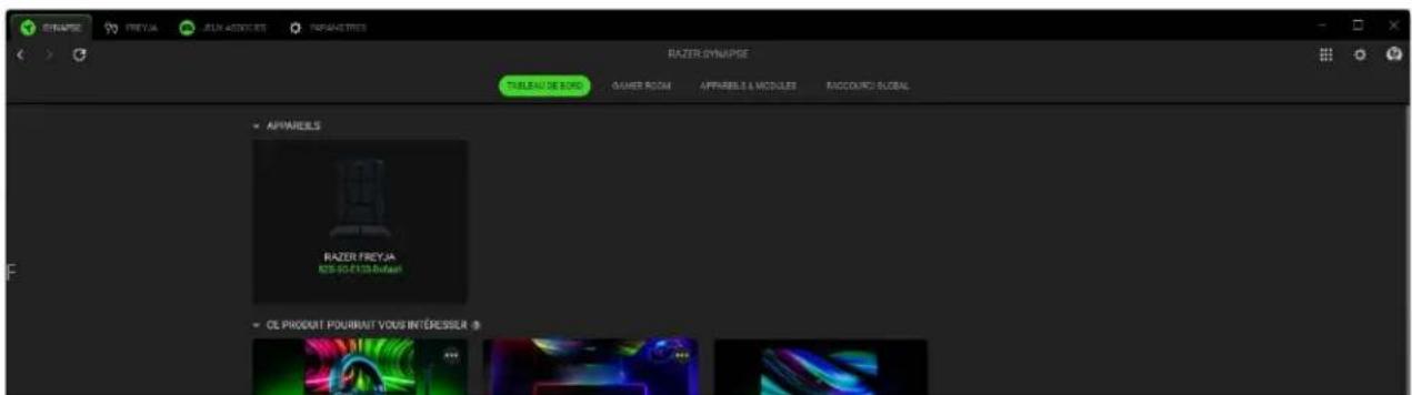 ESTRAPSE FREYJA JEUN ASSOCIET TAPANATRES RAZER SYNUPSE TUESAU DE BOND GAMER ROOM APPARELS & MODULES ACCOUNT GLOBAL • APPARELS RAZER FREYJA K28-50-F133-Brafan • CL PRODUIT POURBAUT VOUS INTÉRESIER