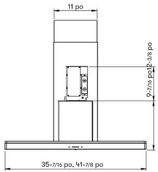 11 po 9-7/16 po12-3/8 po 35-7/16 po, 41-7/8 po
