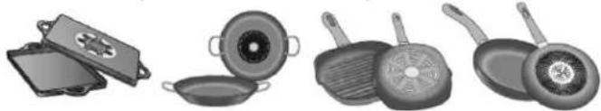 ELICA EIV430BL - To avoid permanent damage to the hob surface, DO NOT USE: - 1