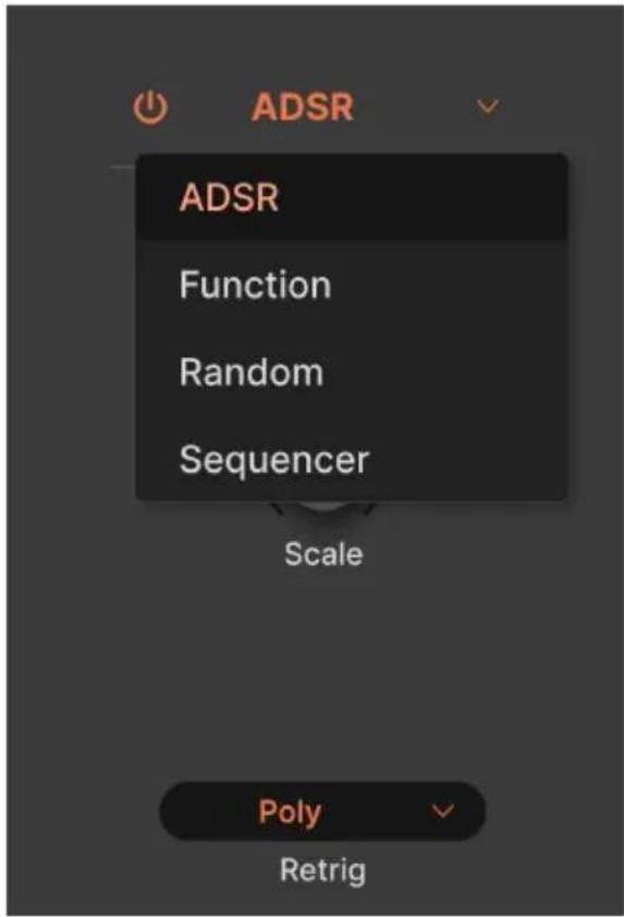 Arturia Synthx V - Sélectionner un type de source interne - 2
