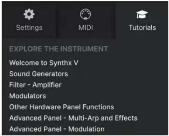 Arturia Synthx V - Tutorials - 1