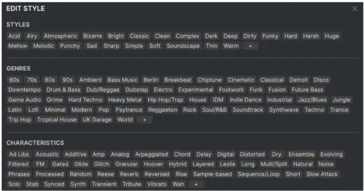 Arturia Synthx V - Partie Preset Info - 3