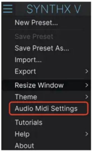 Arturia Synthx V - Audio Midi Settings : Windows - 1