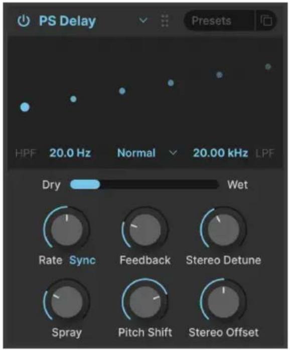 Arturia Synthx V - PS Delay - 1