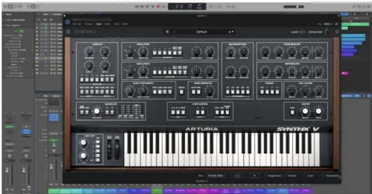 Arturia Synthx V - Utiliser Synthx V en tant que plugin - 1