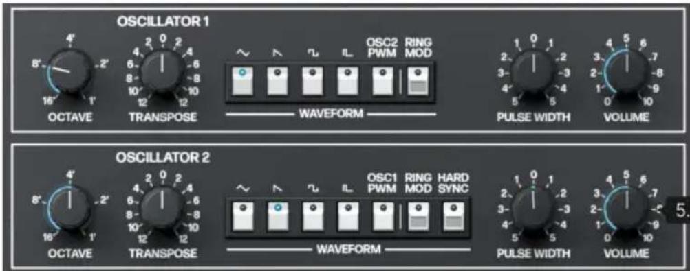 Arturia Synthx V - Oscillators - 1