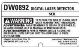 DEWALT DW0892 - DAY MONEY BACK GUARANTEE - 1