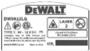 DEWALT DW0822LR - Étiquettes de mise en garde - 4