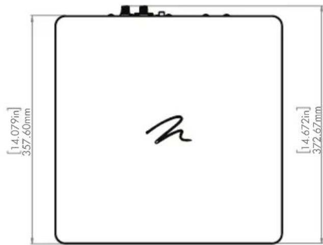Martin Logan Dynamo Foundation 12 - PRODUCT DIMENSIONS - 1