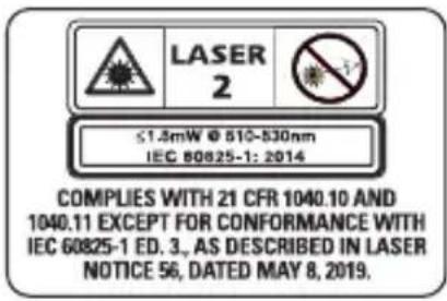 DEWALT DCLE34033 - Étiquettes de mise en garde - 1