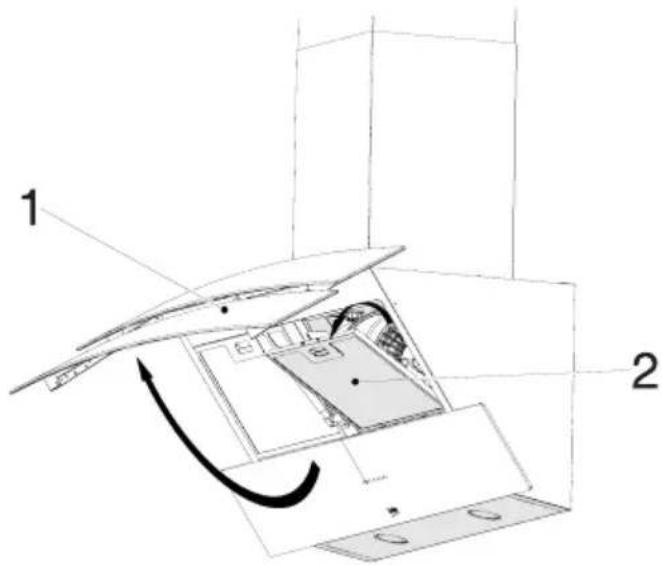 BEKO HCA92641WH - Cleaning of the grease filter - 1
