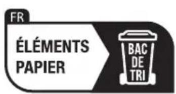 FR ÉLÉMENTS PAPIER BAC DE TRI