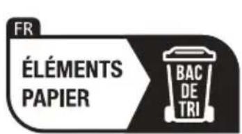 FR ÉLÉMENTS PAPIER BAC DE TRI