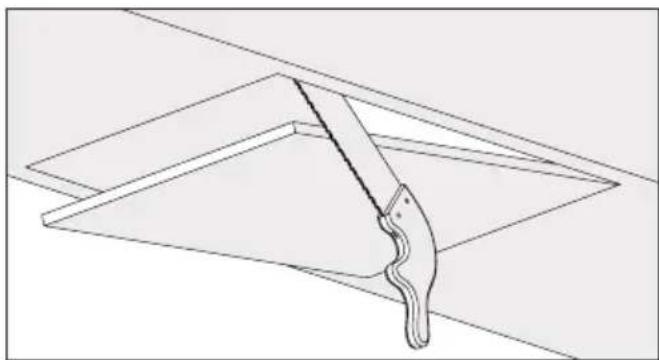 BEKO HNU51630SH - Drilling mounting holes - 1