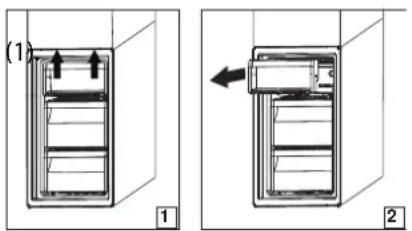 WHIRLPOOL W9 821A OX H - Витягування контейнера морозильного відділення - 1