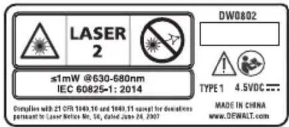 DEWALT DW0802 - Etiquetas de advertencia - 4