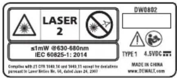 DEWALT DW0802 - Étiquettes d'avertissement - 4