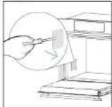 CANDY CA6 NP5B3HTB - Changing the lateral bulb: - 2