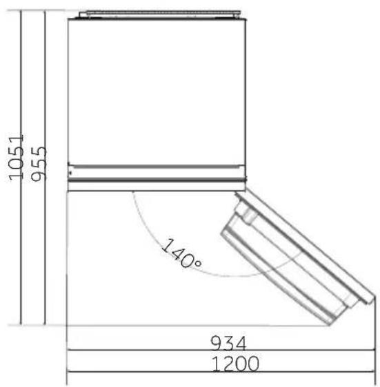 CANDY CBL3518EB - Benodigde ruimte - 1