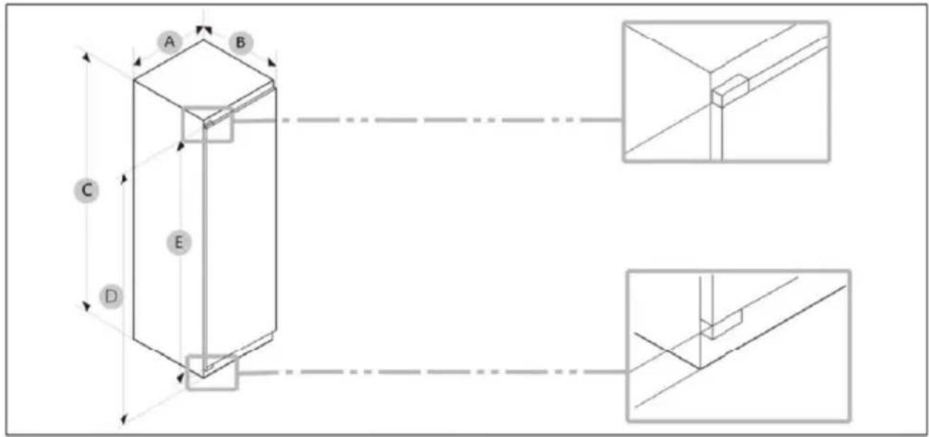 CANDY CMT5518EVWF - Dimensione del prodotto - 1