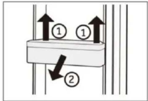 CANDY CMT5518EVWF - Prateleiras das portas/suporte de garrafas amovíveis - 1