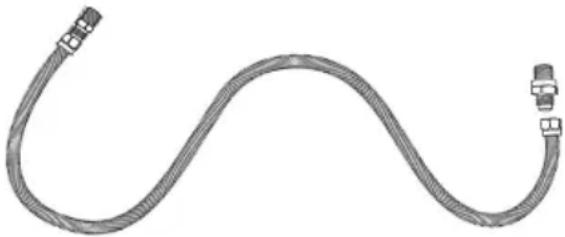 HAIER HCR2250AGS - Conector flexible de metal del aparato: - 1